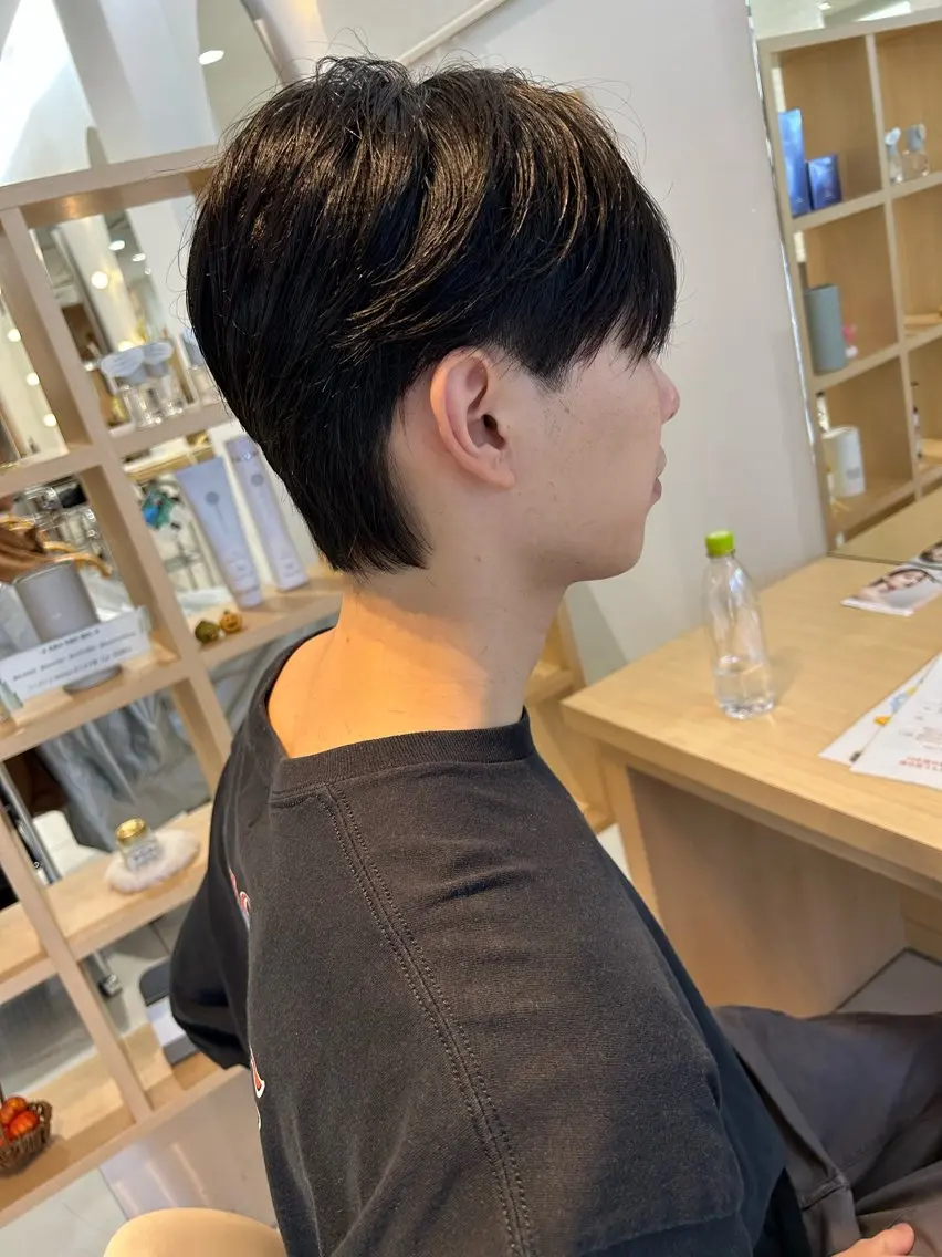 メンズ マッシュ シースルーマッシュ カット 🍀透明感抜群🍀/ ハイトーンカラーのヘアスタイル