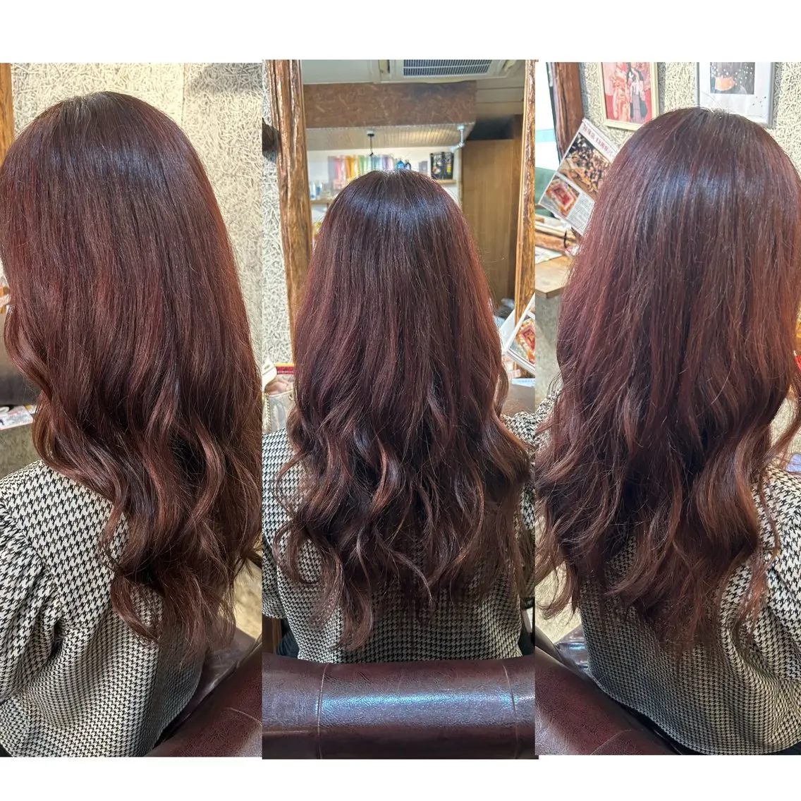 セミロング カラー 藤田 衣子のヘアスタイル