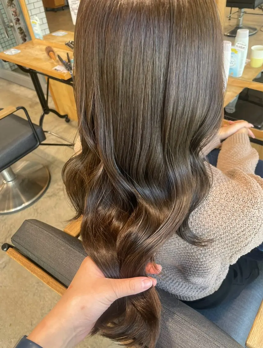 カラー カット ヘアカラー トリートメント 赤み消し透明感カラー /レイヤー/rinaのヘアスタイル