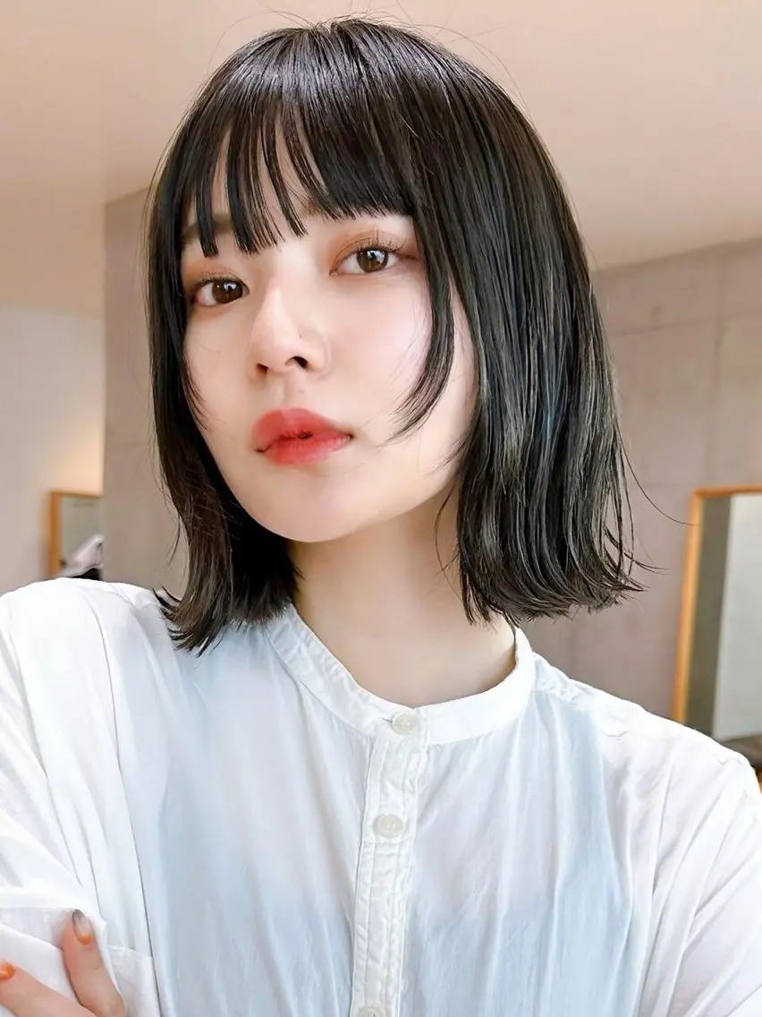 ミディアム カット ヘアカラー 徳永 大樹のヘアスタイル
