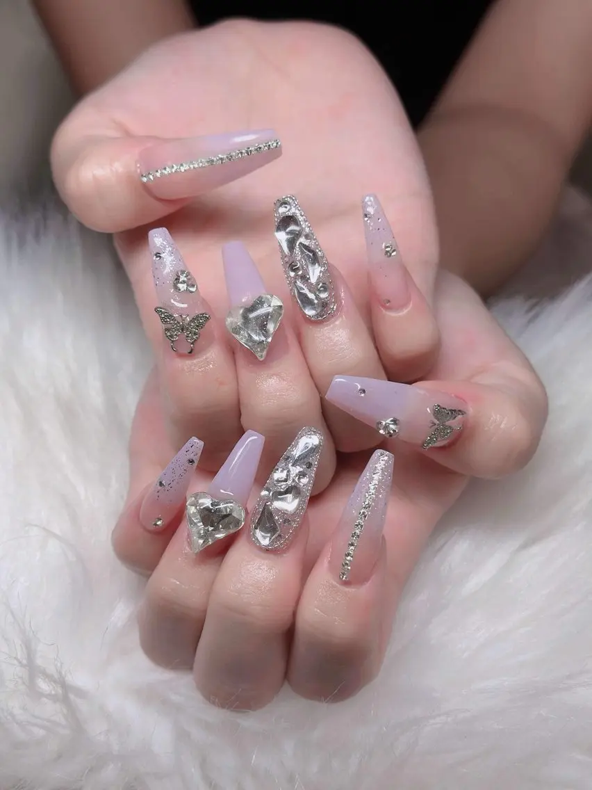 ネイル アートネイル フレンチネイル ジェルネイル 韓国ネイル マグネットネイル Lenie Nail Salonのネイルデザイン