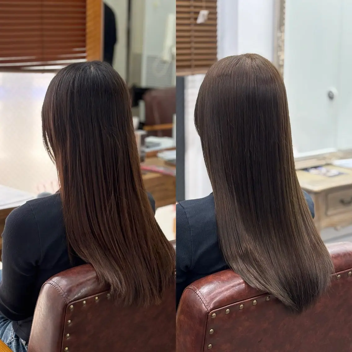 ロング カット 縮毛矯正 トリートメント 🫧髪質改善カラー/ 縮毛矯正 金澤☁️のヘアスタイル