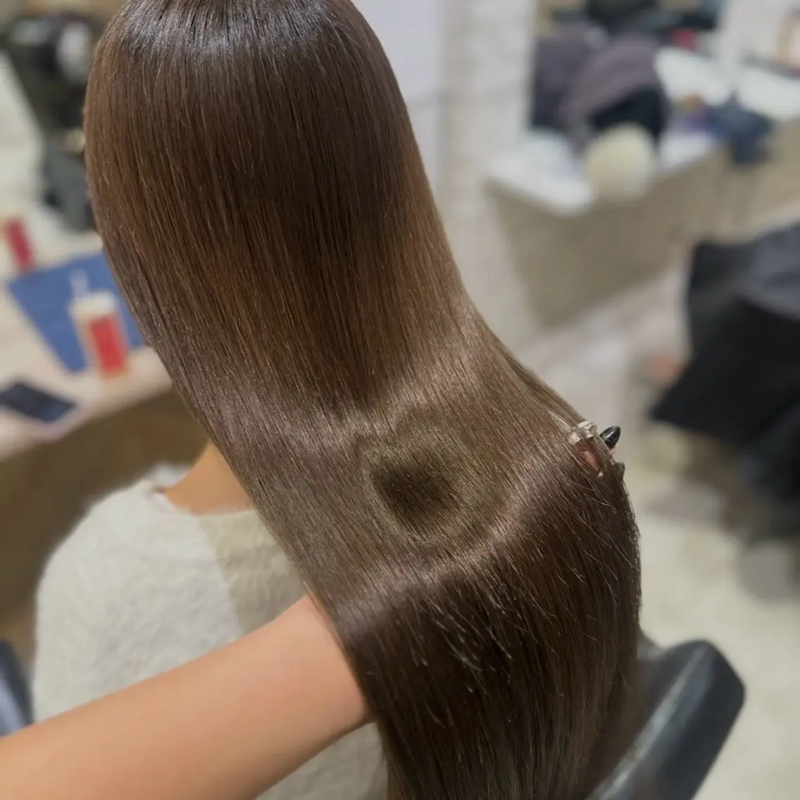 ロング カラー ヘアカラー トリートメント 🌼💛髪質改善× ケアカラー💛クルミのヘアスタイル