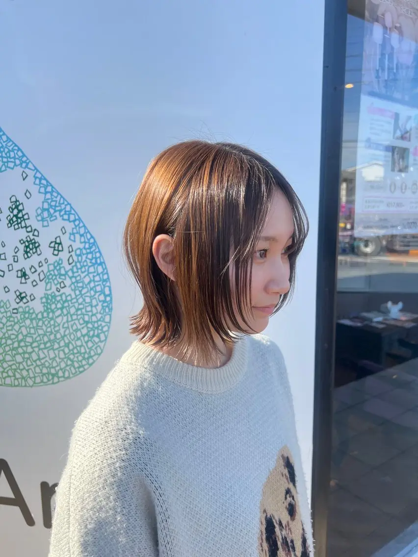 デザインカット＆透明感カラー＆ケアトリートメントˊ˗の写真