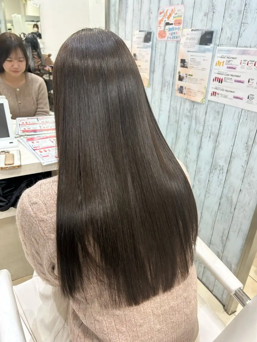 ロング カラー カット ヘアカラー トリートメント 【髪質改善カラー】 瀧田嵐士🇰🇷のヘアスタイル