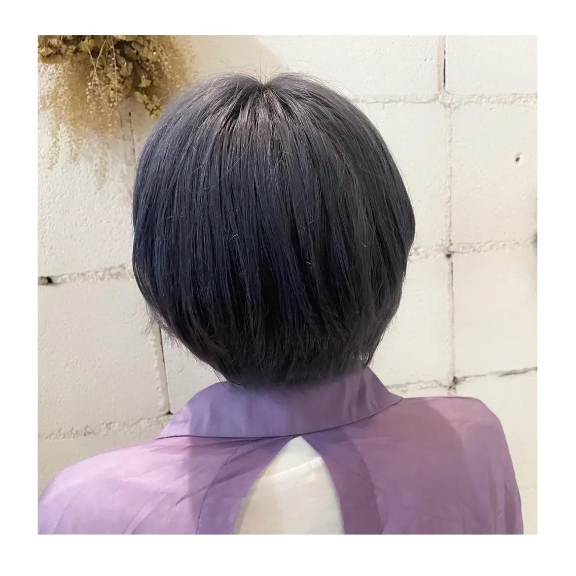 ショート カラー ブリーチ ブルーカラー ブルージュ ヘアカラー トリートメント ❁⃘ ち だ り さ ❁⃘のヘアスタイル