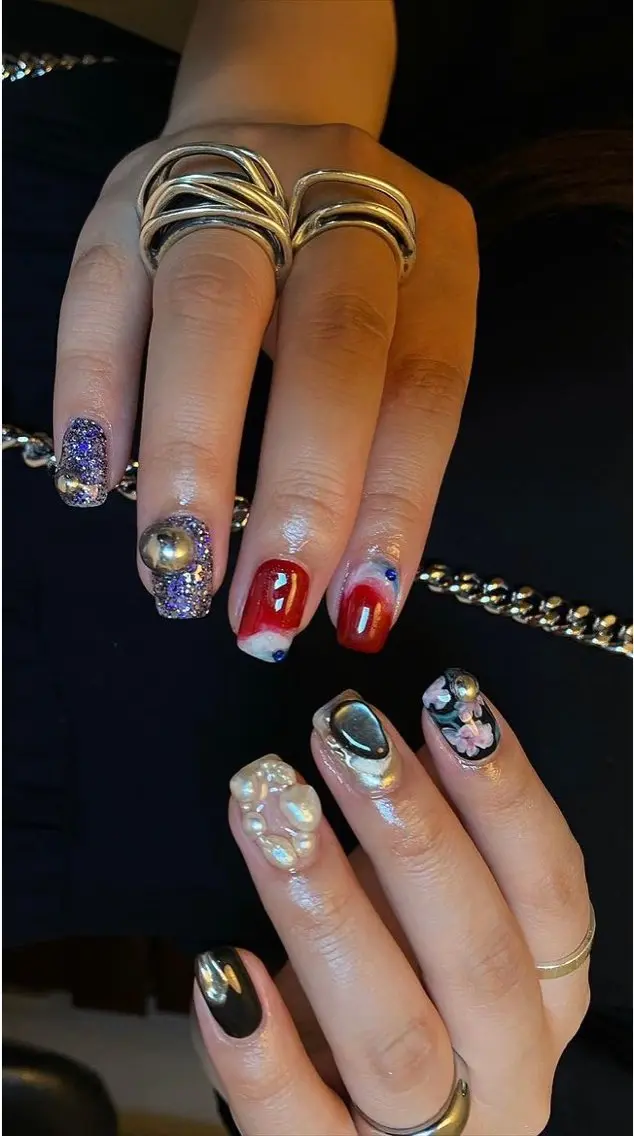 パーマ óæk nailのネイルデザイン