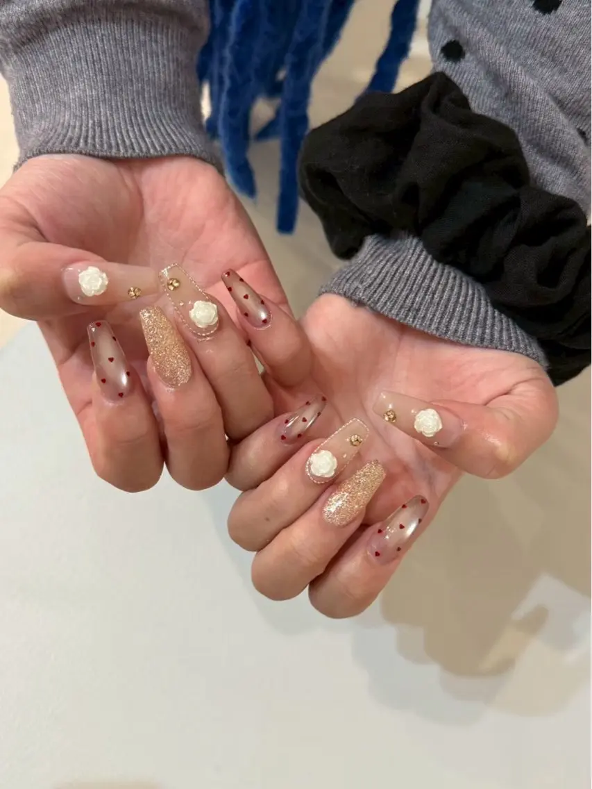 【HAND】持ち込みやり放題デザイン オフなし🧸🎀の写真