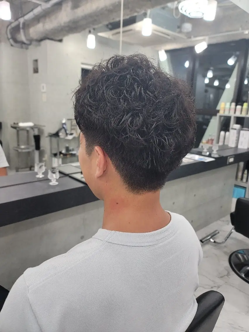 ショート パーマ メンズ ❇️安達 優心❇️ レイヤー/艶髪特化のヘアスタイル