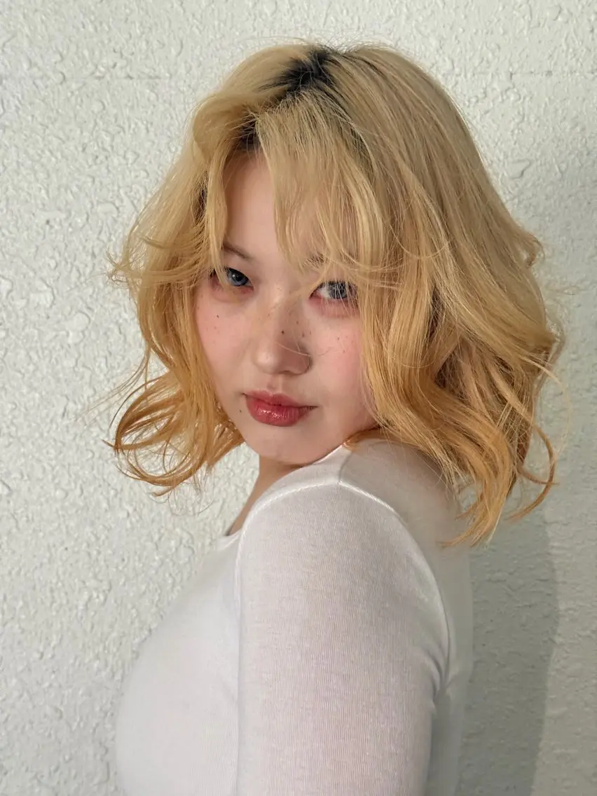 ミディアム ボブ&寒色🎐ᩚ 短髪 COCOROのヘアスタイル