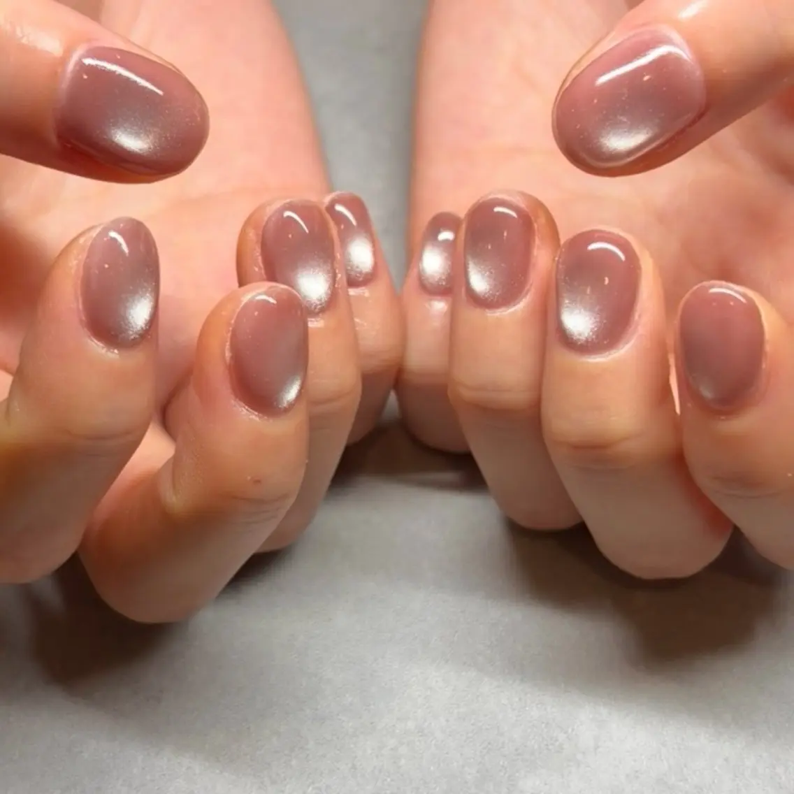 ネイル マグネットネイル ハンドネイル マグ/ニュアンス/ ちゅるん🤍YUKOのネイルデザイン
