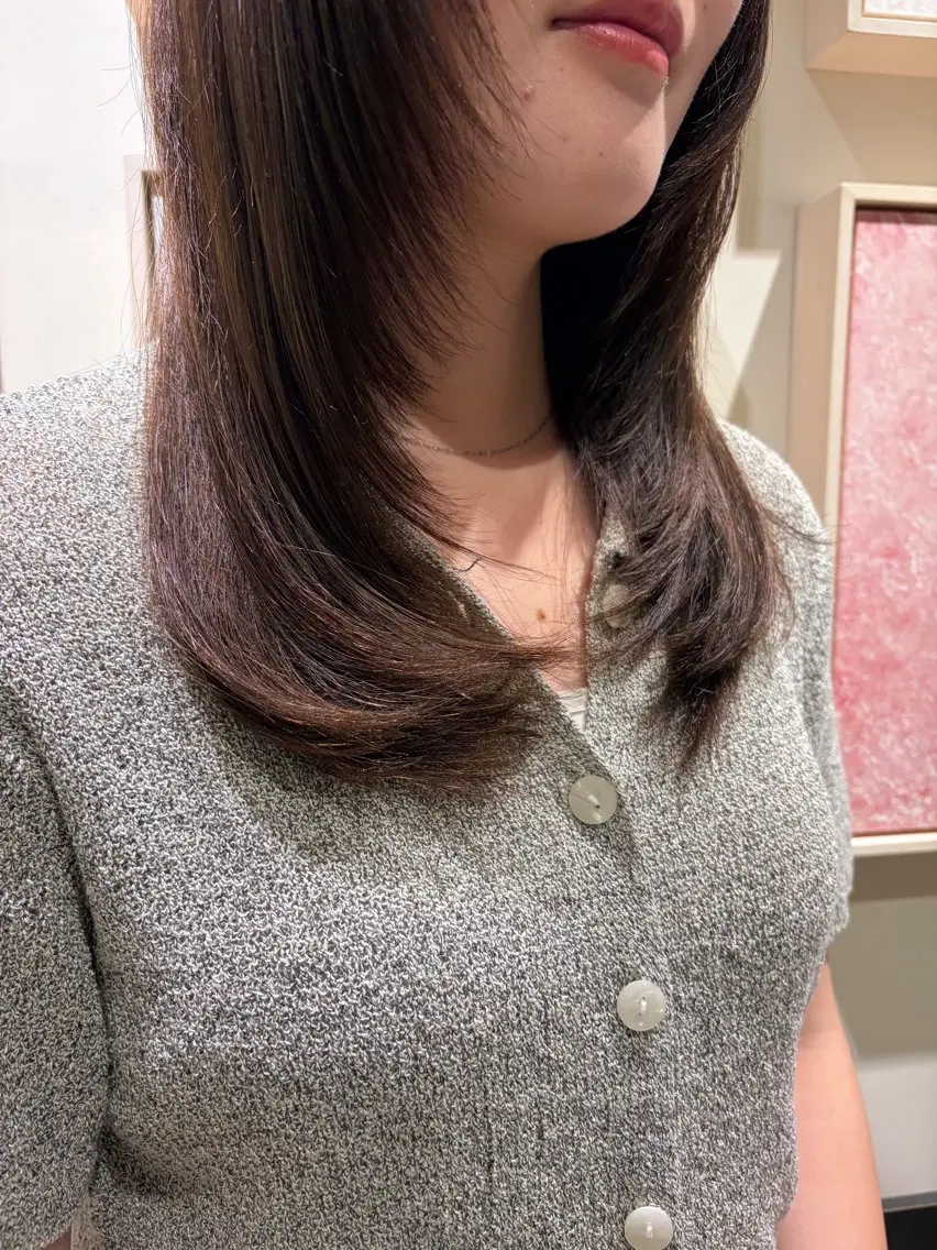 セミロング モデル様募集中 ✂️カギワダのヘアスタイル