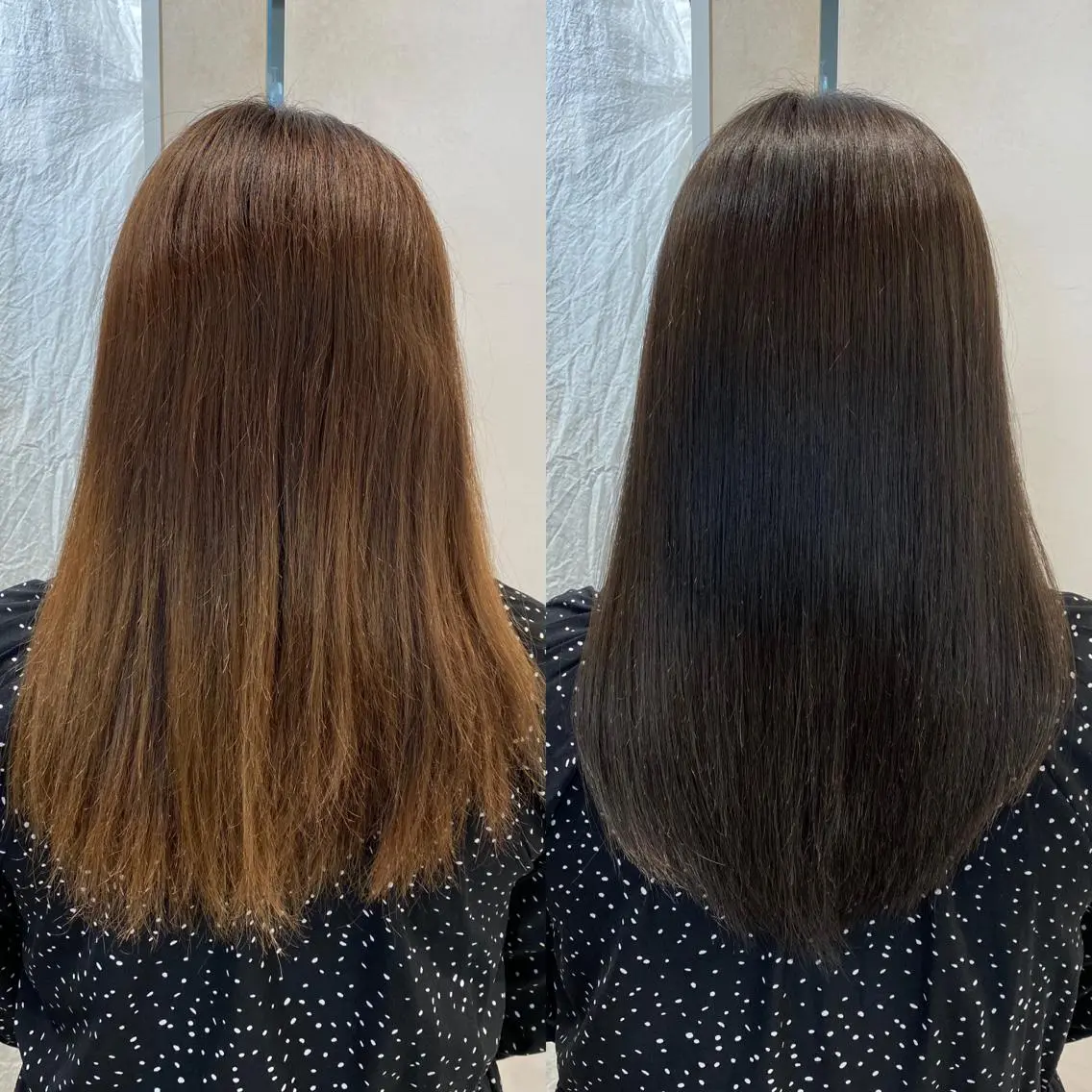ロング パーマ 顔まわりカット🌟 くびれヘア/寺門遥輝のヘアスタイル