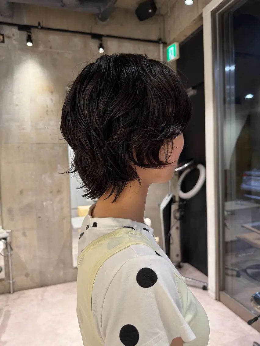ショート ショートヘア ウルフカット カット パーマ aika ★ 無料ショート★のヘアスタイル