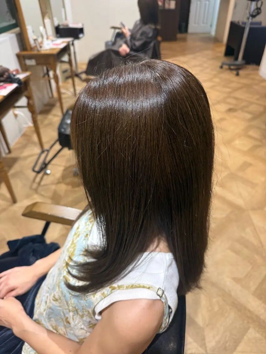 カラー ブラウンカラー ヘアカラー 樋田 果奈美のヘアスタイル