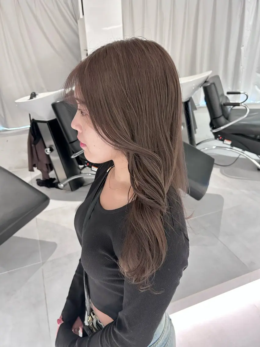 ロング カラー 🪞透け感&韓国ヘア 🪞honokaのヘアスタイル