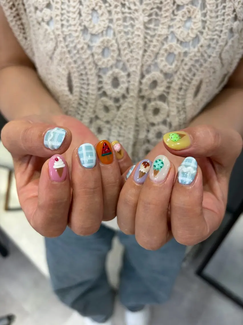 ネイル ハンドネイル フットネイル ASA nail / アート☀︎ニュアンスのネイルデザイン