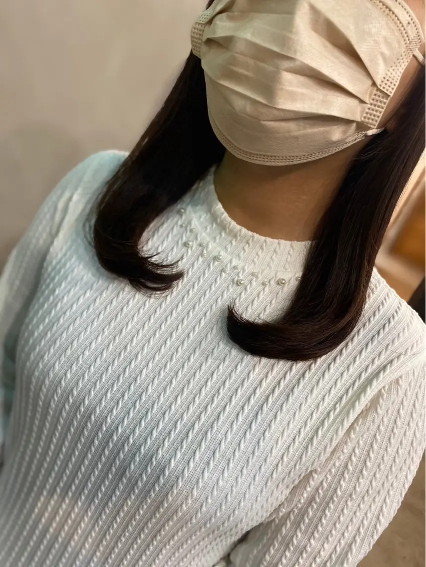 セミロング カット レディースカット/大 船/サイトウアレンのヘアスタイル
