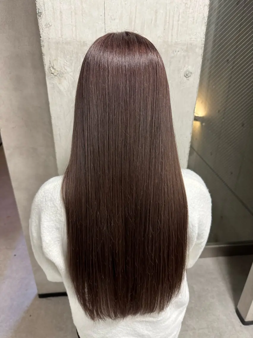 ロング カラー メンズ グレージュ ミルクティーグレージュ 🫧大人艶髪🫧 タクミのヘアスタイル