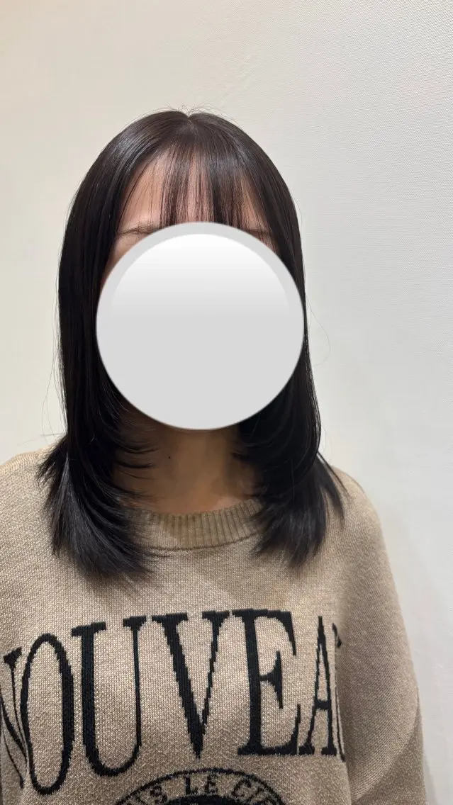 ミディアム 顔周りカット 韓国風ヘア レイヤーカット 🌟きりさわ🌟 モデル募集中のヘアスタイル