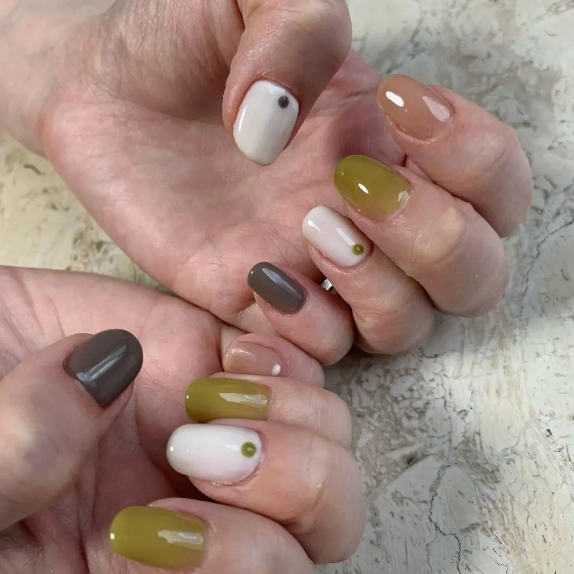 ネイル オーロラネイル ジェルネイル ハート 氷ネイル・うるうるネイル マグネットネイル ハンドネイル nail salon mieux(ミュー)のマツエク・マツパデザイン
