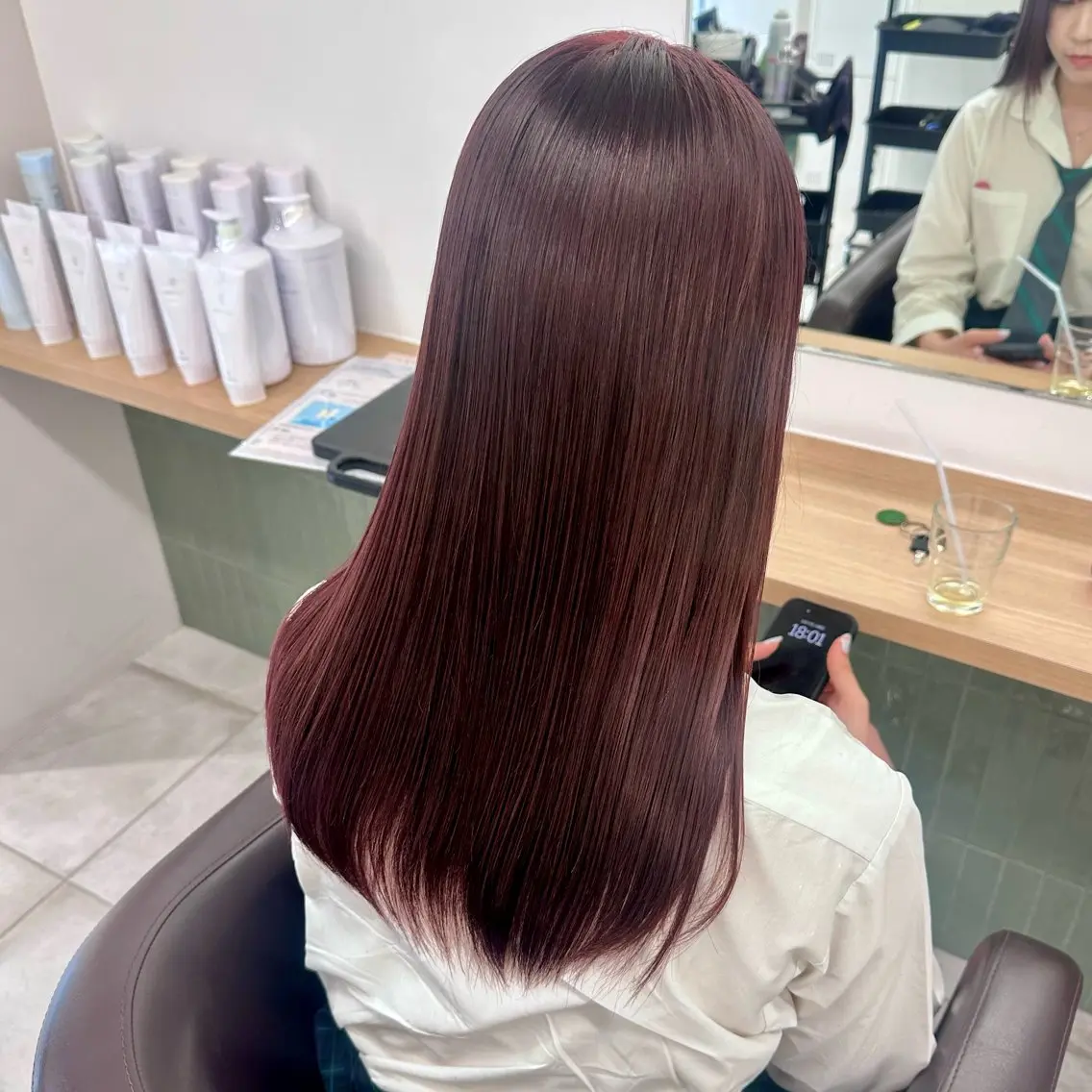 ミディアム カラー カット ヘアカラー トリートメント ブリーチなし/レイヤ ー特化🌈Tommyのヘアスタイル