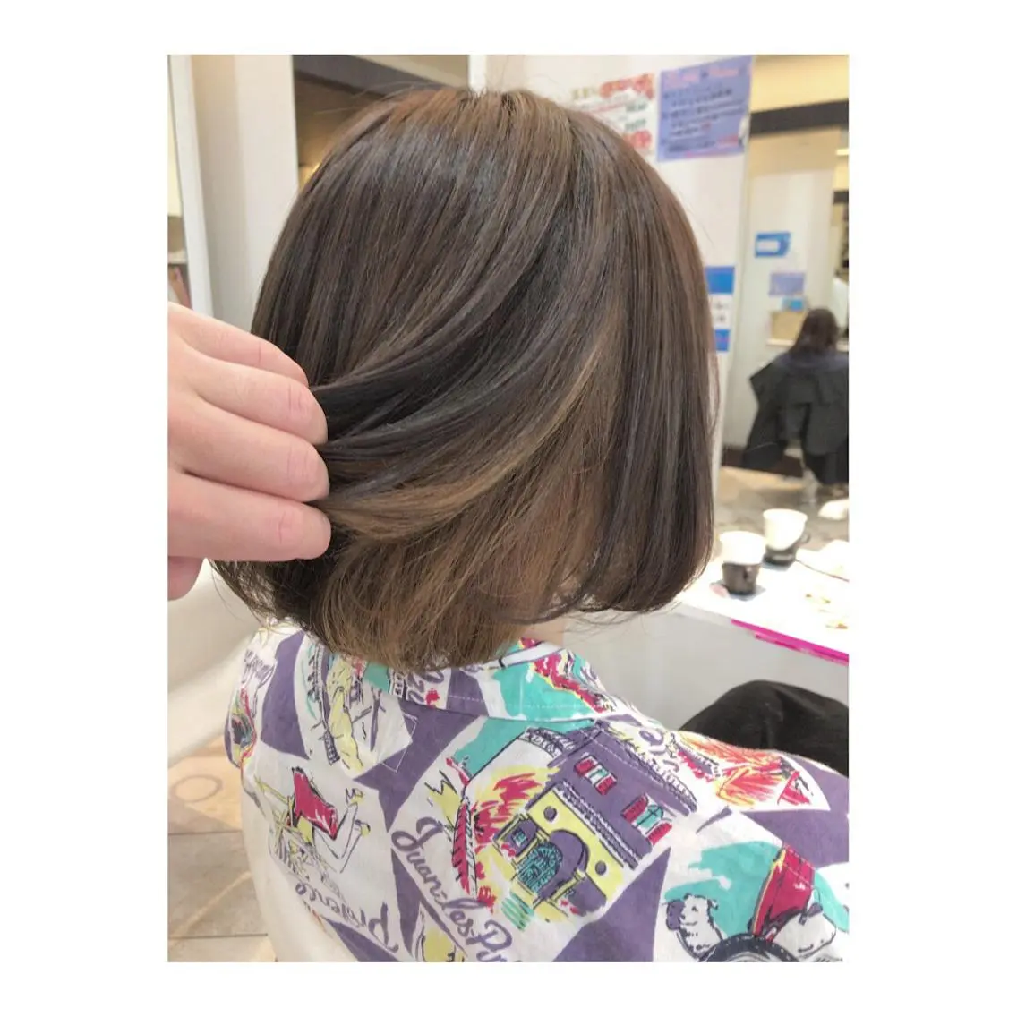 ショート カラー インナーカラー 町田で叶う本物の 髪質改善 鍋谷勇のヘアスタイル