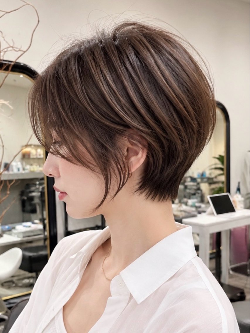 ショート ショートヘア カット ヘアカラー short hair design.八木店のヘアスタイル