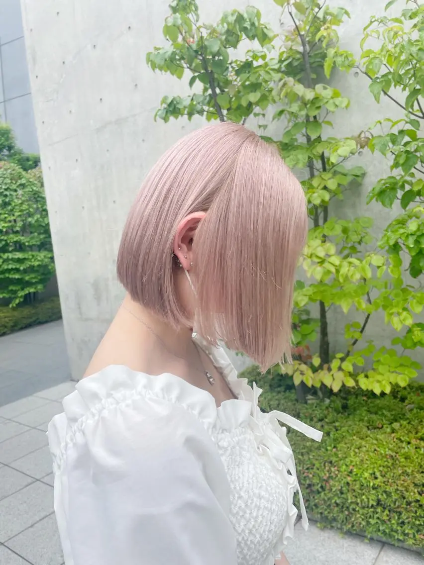 【迷ったらこちら🇰🇷ご新規様限定🌼】ケアブリーチ+カラー+3stepトリートメント ハイトーン#ダブルカラーの写真