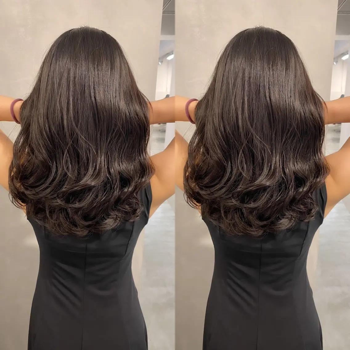 セミロング カラー パーマ カット ヘアカラー パーマ トリートメント レイヤーカットのプロ 大人ヘア宮森貴志のヘアスタイル