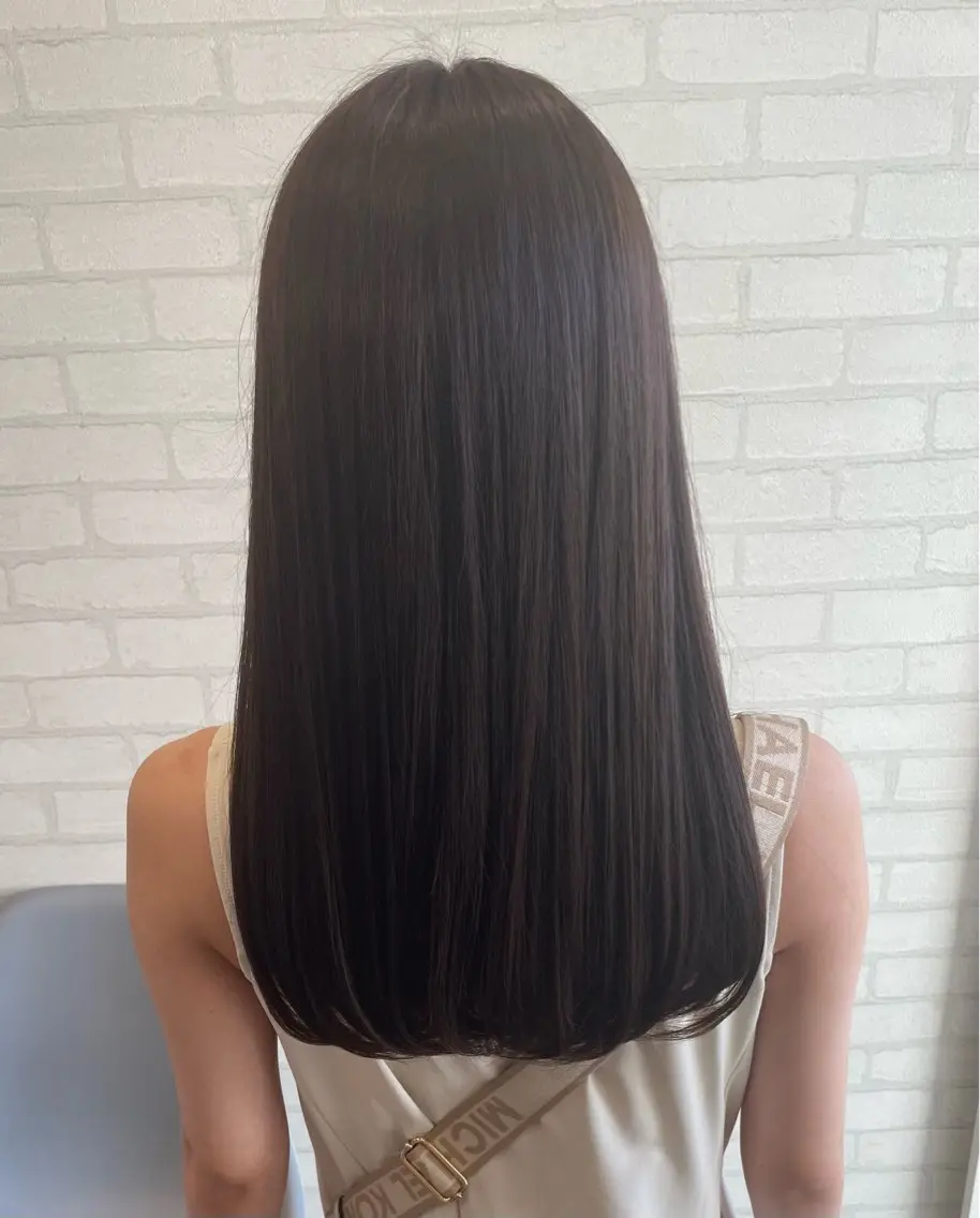 ロング ヘアカラー え りのヘアスタイル