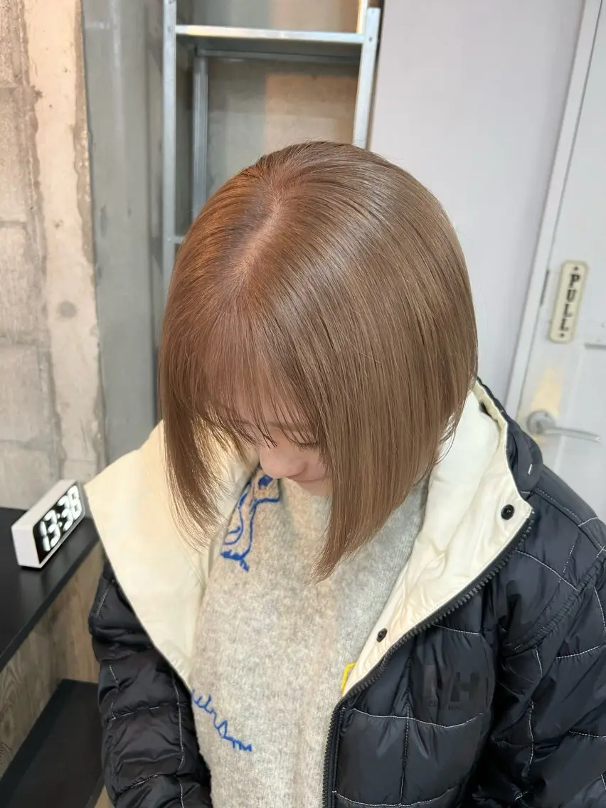 ショート ボブ ヘアカラー lafit kaede/韓国ヘアのヘアスタイル
