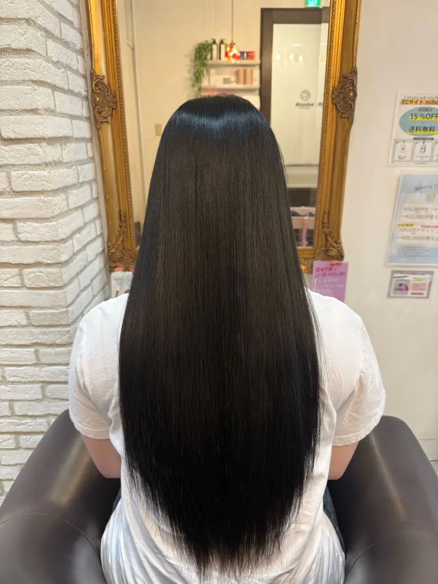ロング カラー ヘアカラー トリートメント 錦糸町駅前サロン🎀 髪質改善千早のヘアスタイル