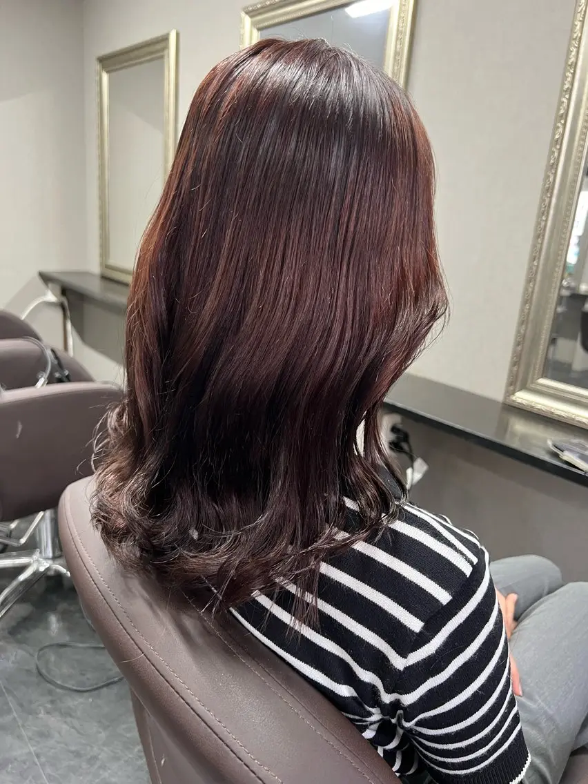 セミロング カラー ヘアカラー ハイトーンカラー 坂本 翼のヘアスタイル