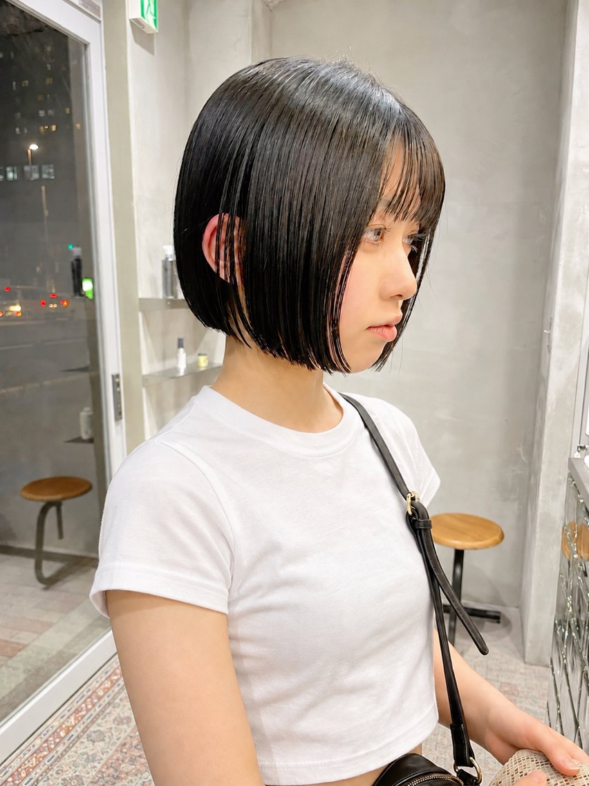 ショート カラー カット ヘアカラー 華 /ショート/ボブのヘアスタイル