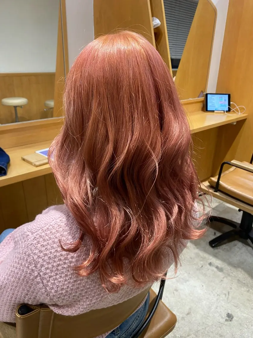 セミロング ヘアカラー GINZARay2 風本朱里🐥のヘアスタイル