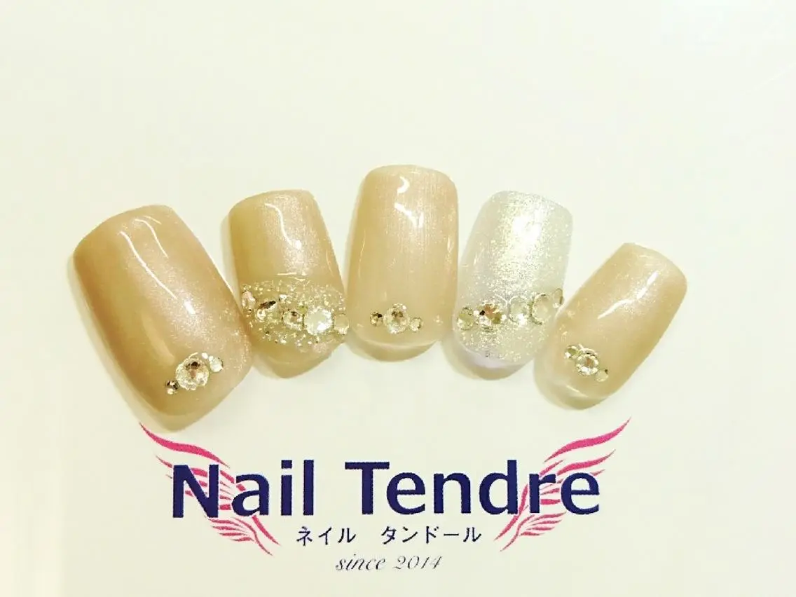 ネイル アートネイル ジェルネイル ソフトジェル ストーンネイル ハンドネイル Nail  Tendreのネイルデザイン
