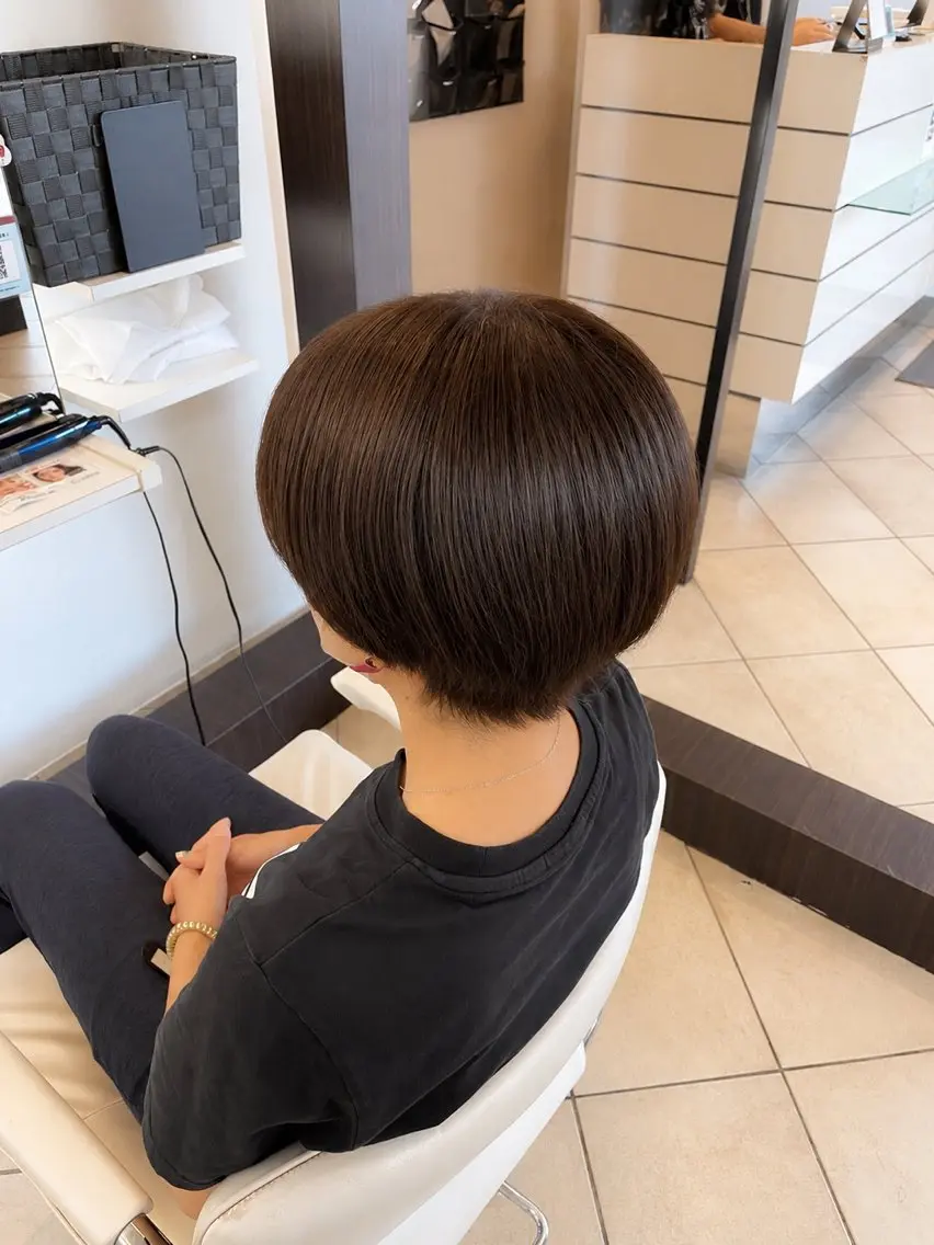 ショート カラー MOKA🌼淵野辺 カラーモデル募集のヘアスタイル