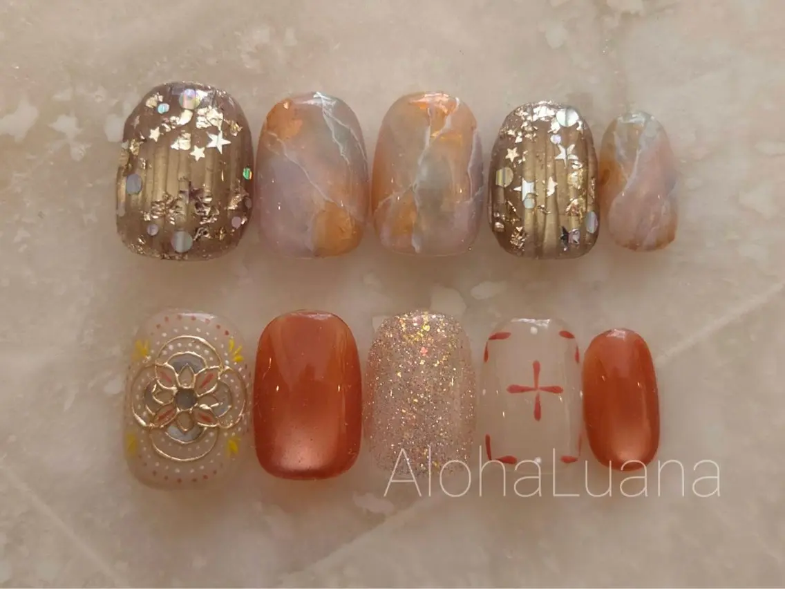 ネイル ハンドネイル AlohaLuana ☆MAIKOのネイルデザイン