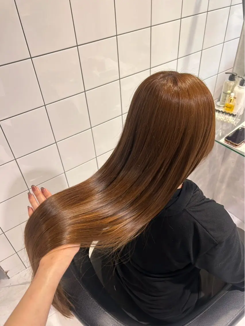 ロング カラー うる艶透明感カラー HINANO🩶のヘアスタイル