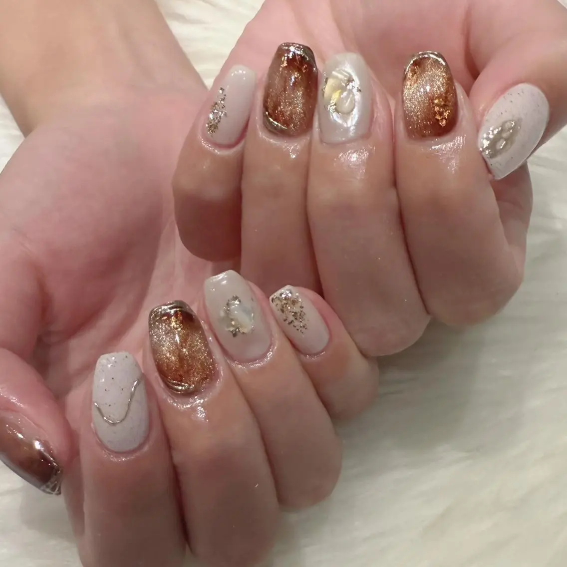 ネイル ニュアンスネイル ハンドネイル Kanai Harukaのネイルデザイン