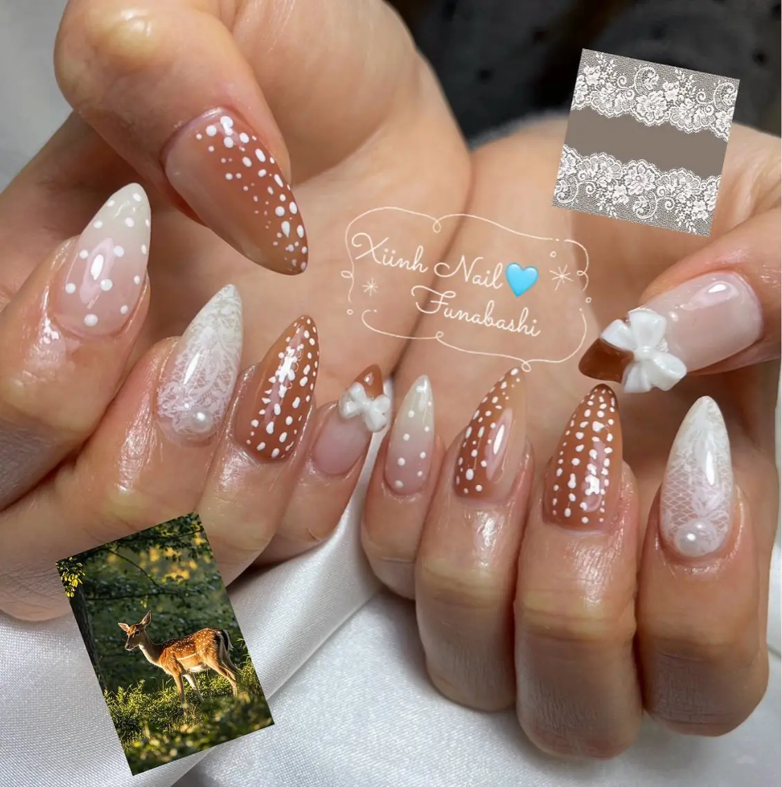 ネイル チークネイル 桜ネイル 長さ出し フットネイル ジェルネイル ハンドネイル XIINH NAIL SALONのネイルデザイン