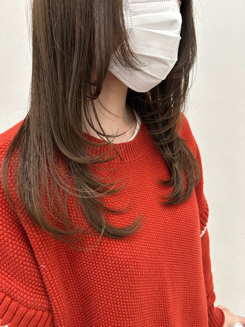 ロング カット トリートメント 酸性ストレート/ ボブ/暖色/リコのヘアスタイル