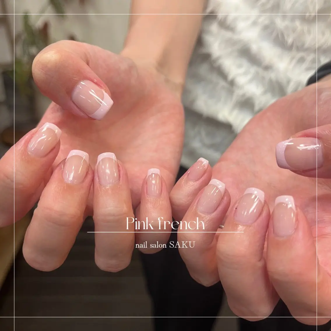 ネイル ニュアンスネイル シンプルネイル SAKU nail 作島茜のネイルデザイン