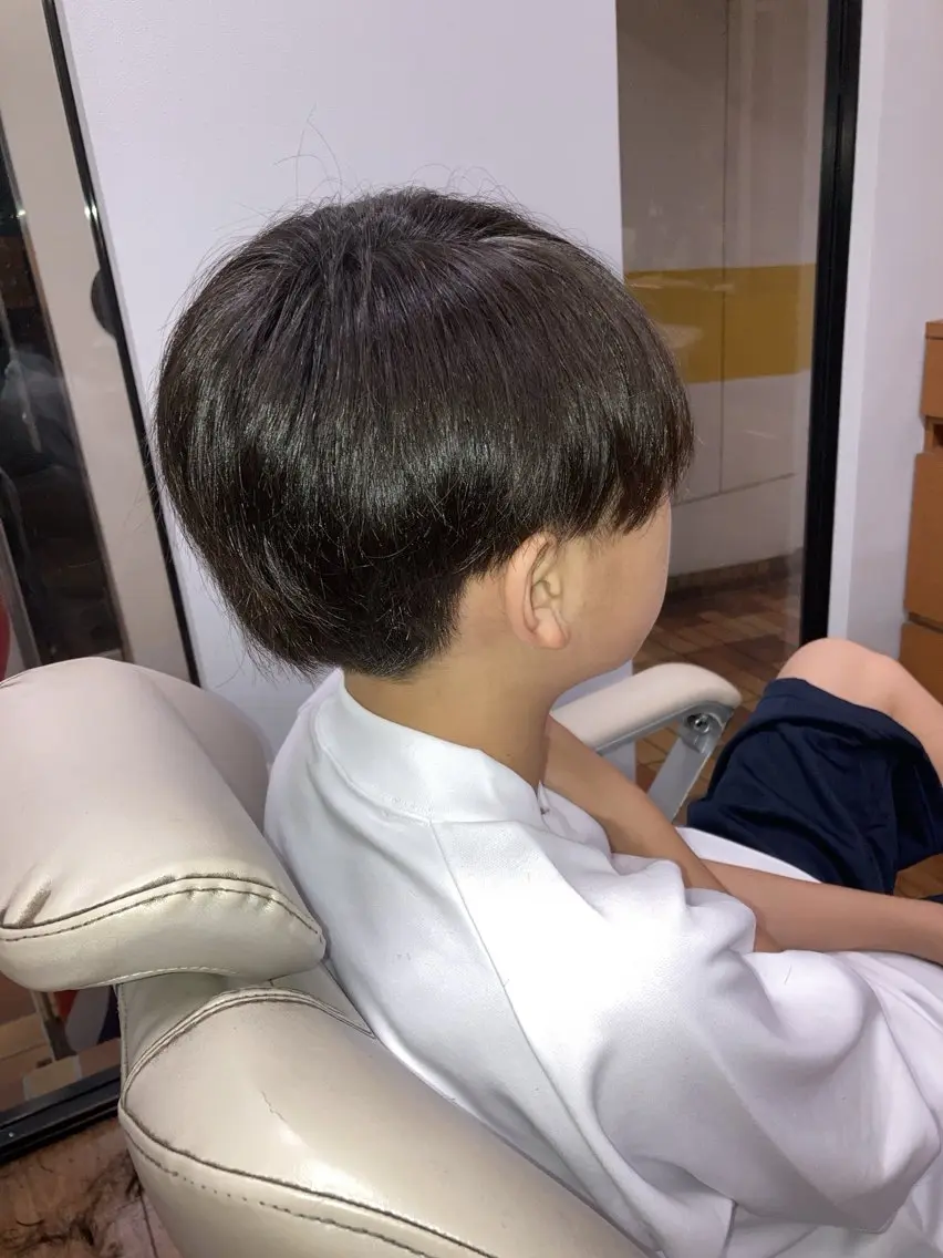 ショート レイヤーカット メンズ特化サロン なかはしのヘアスタイル