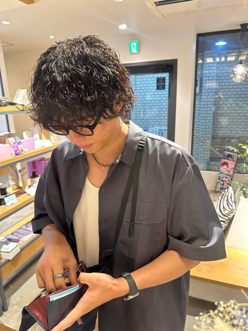 パーマ メンズ カット パーマ AIRI 🐈⬛のヘアスタイル