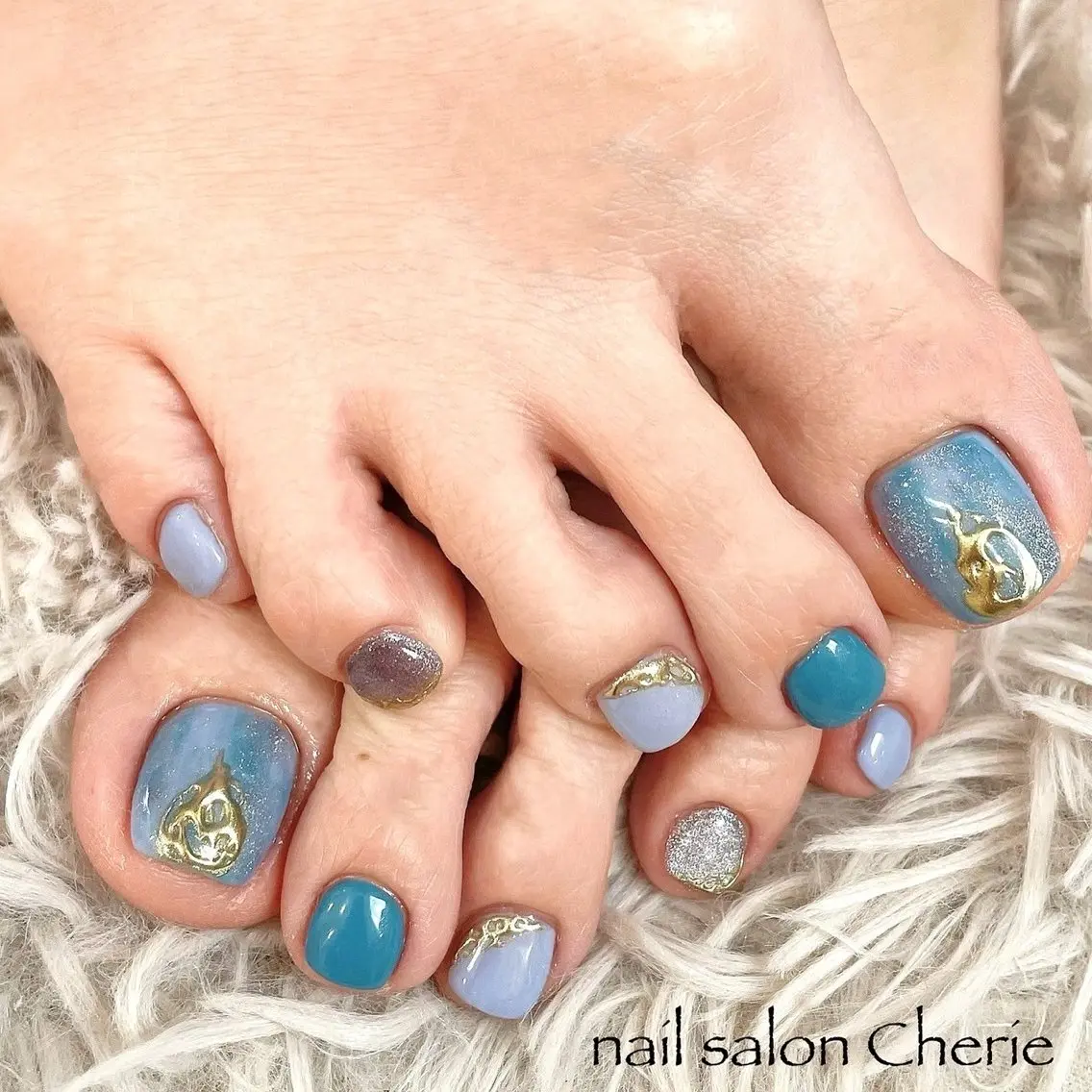 ネイル フットネイル nail salon Cherieのネイルデザイン