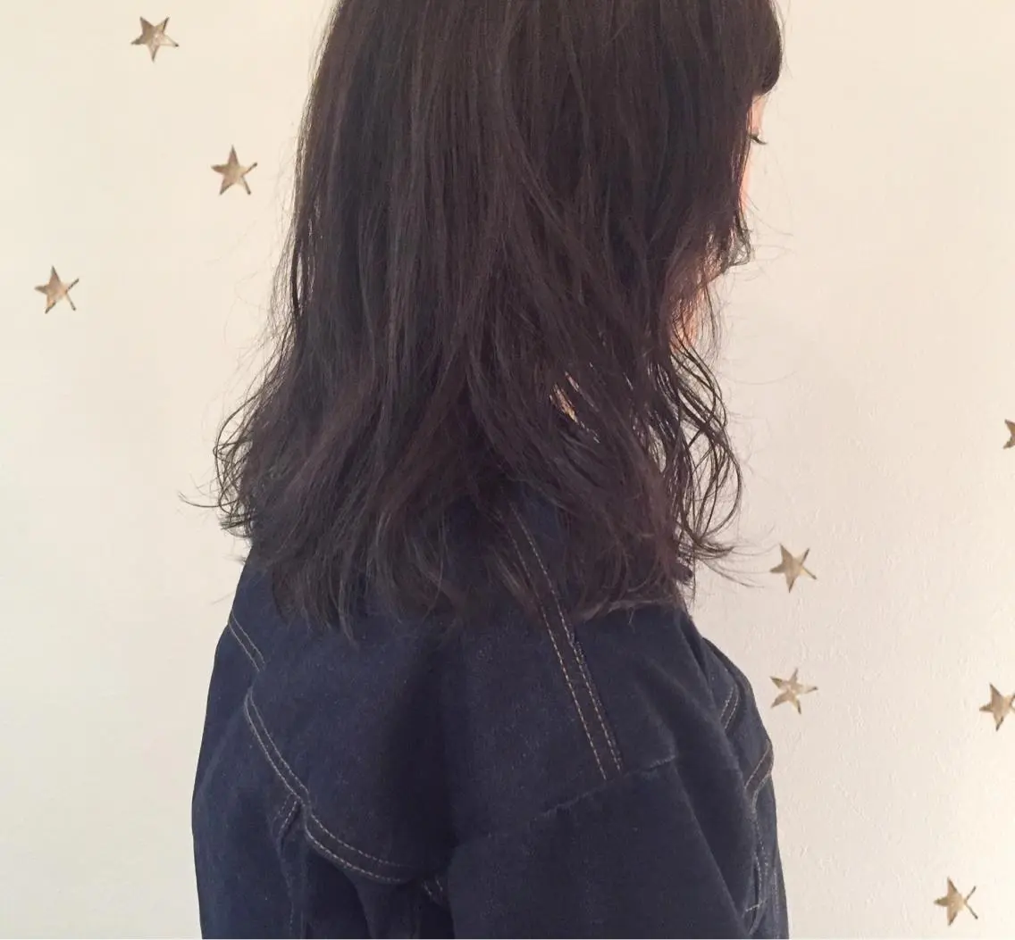 セミロング パーマ セミロングパーマ 市川 千夏のヘアスタイル