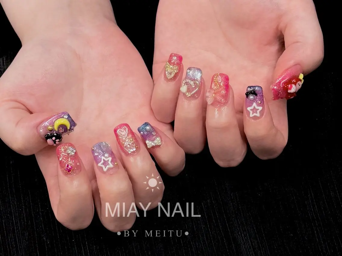 ネイル ハンドネイル 💜MIYA NAIL鶴見店のネイルデザイン