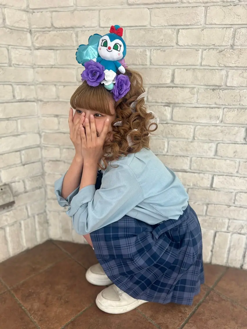 【体育祭アレンジ】ヘアセット早朝🉑(ご案内が難しい場合もございます)の写真